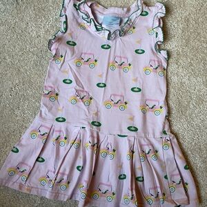 Classic Whimsy pink ruffle golf cart dress